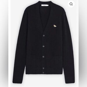 MAISON KITSUNE Black Cardigan Sweater for Men’s(sold)